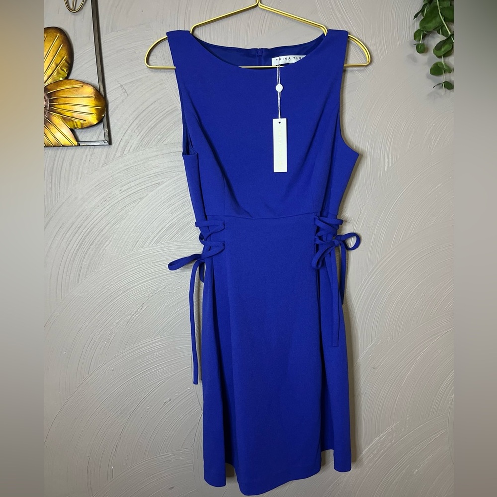 Trina Turk Royal Blue Mini Dress - Picture 2 of 10
